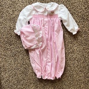 Petit Ami pink gown sz 3month